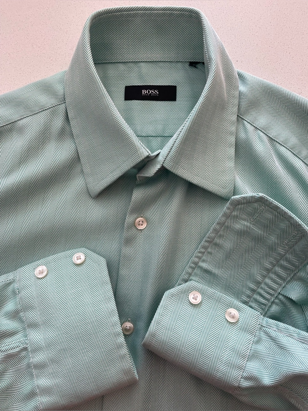 Hugo Boss - all cotton dress shirt Size 41 (16”neck)